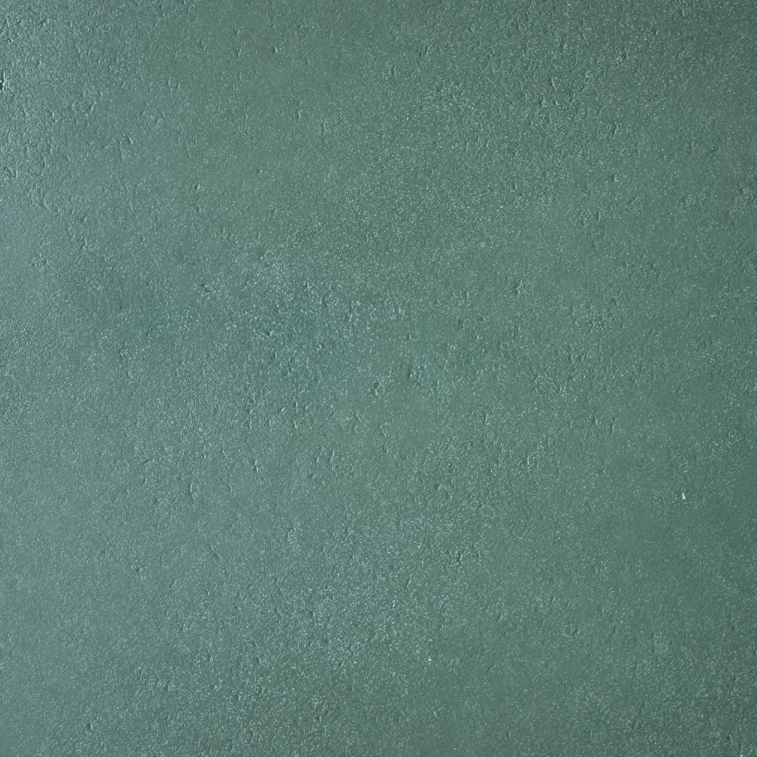 Mirelle moss green microskin 160cm round dining table view 3
