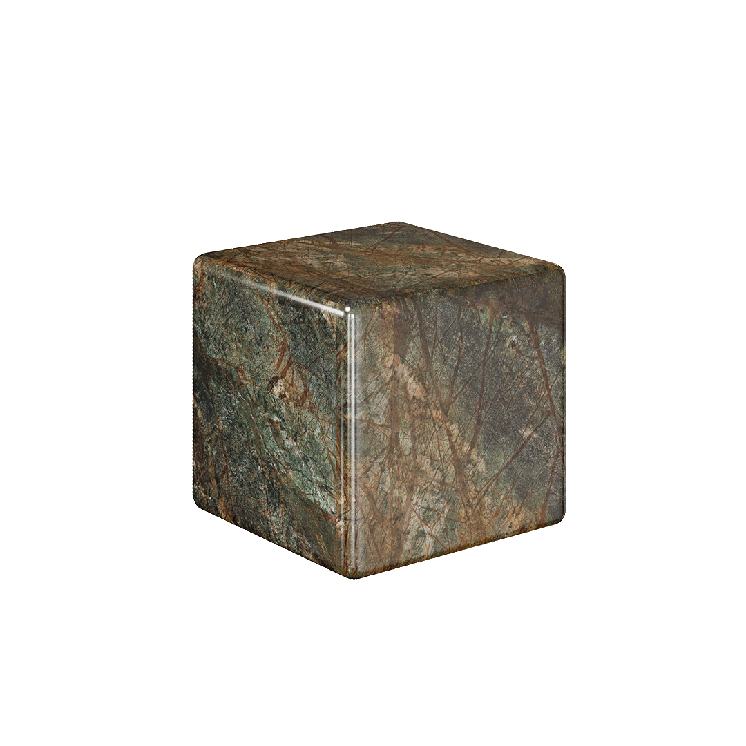 Neroli Marble Accent Table - Forest Green - 28/39/54cm - Forest Green marble garden table