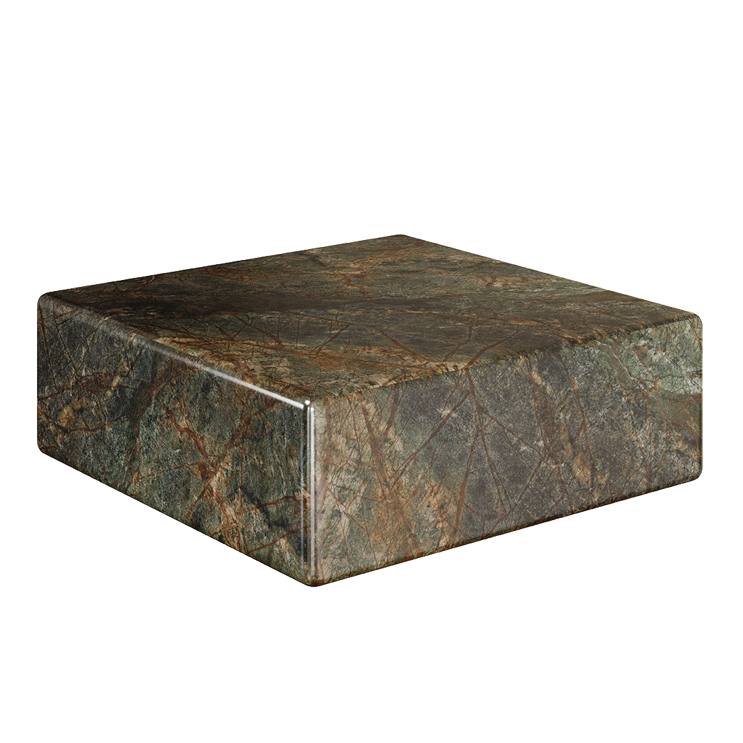 Neroli Marble Accent Table - Forest Green - 28/39/54cm - Forest Green marble garden table